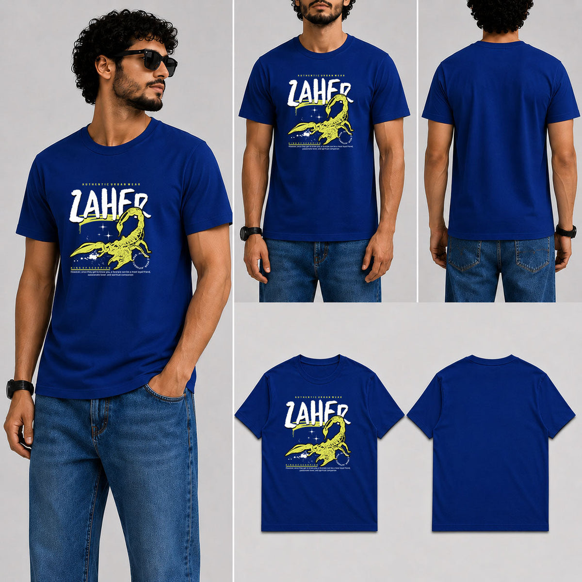 Male Round Neck Half Sleeve T-Shirt