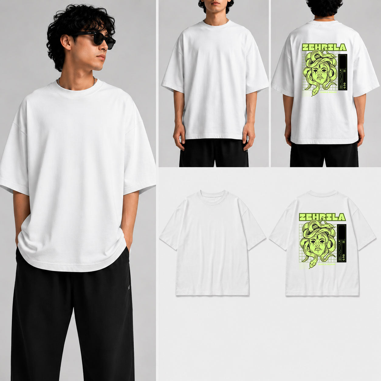 Zehrila  Unisex Oversized Standard T-Shirt for man & women