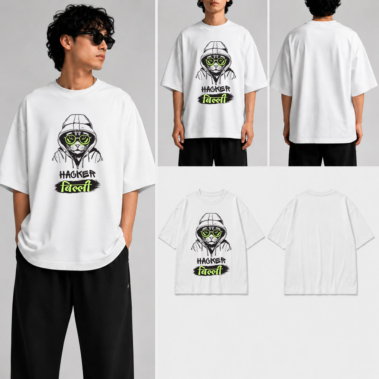 HACKER BILLI  Unisex Oversized Standard T-Shirt for man & women
