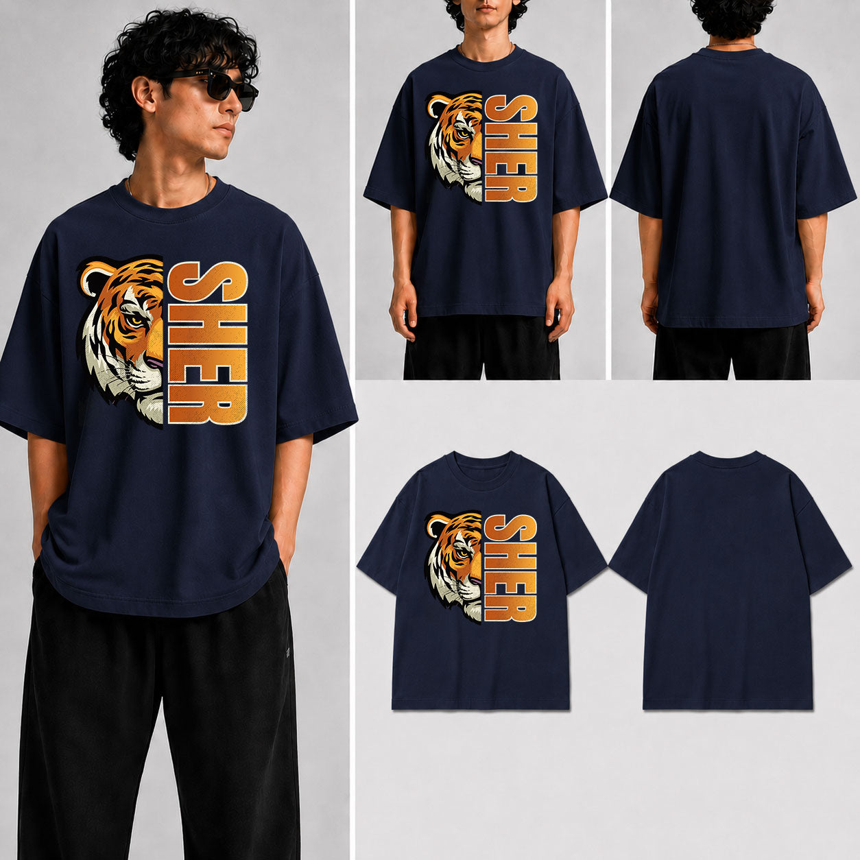 SHER Unisex Oversized Standard T-Shirt for man & women