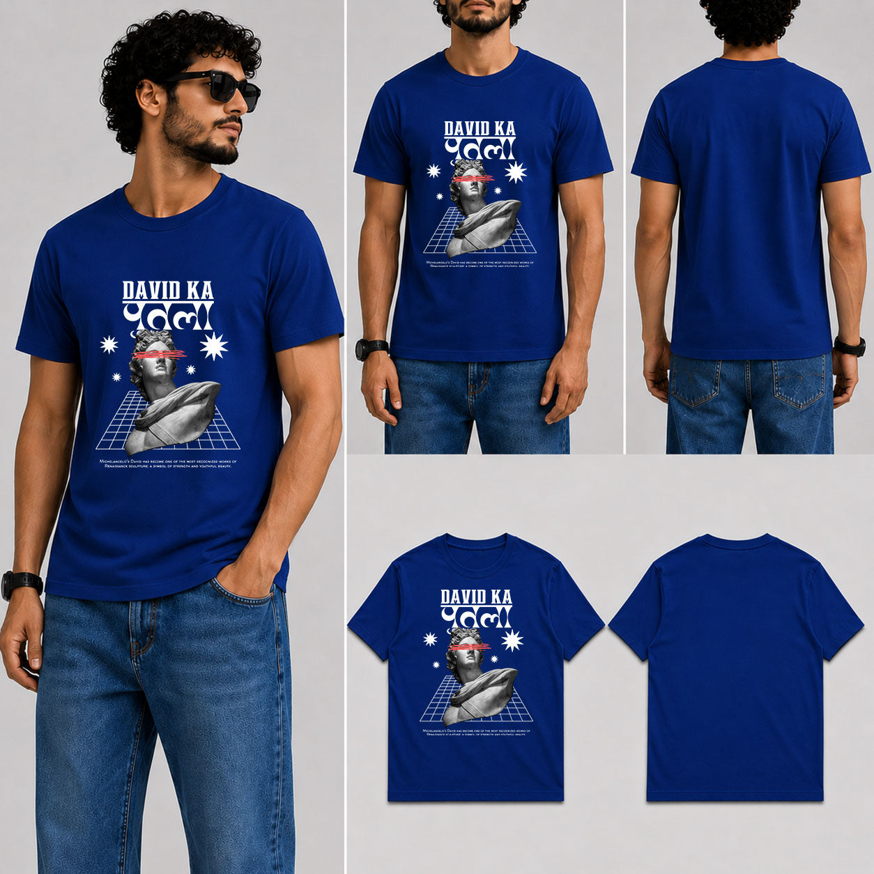 DAVID KA PUTLA Male Round Neck Half Sleeve T-Shirt