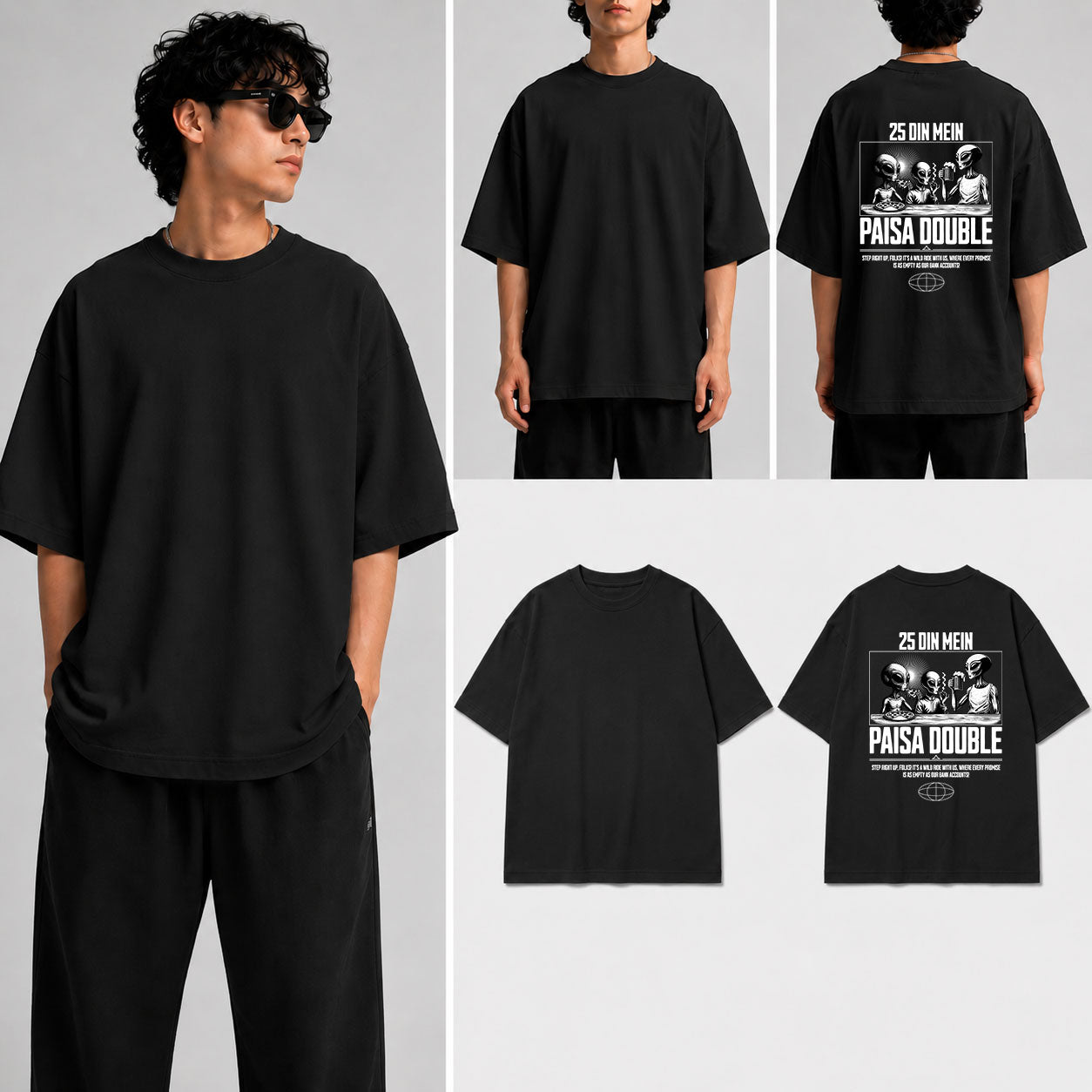 PAISA DOUBLE  Unisex Oversized Standard T-Shirt for man & women