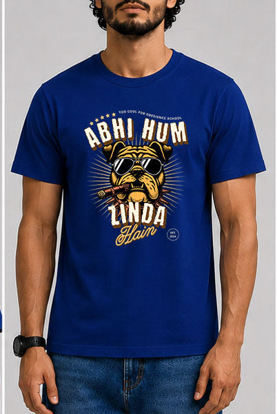 Abhi Hum Zinda Hain Male Round Neck Half Sleeve T-Shirt