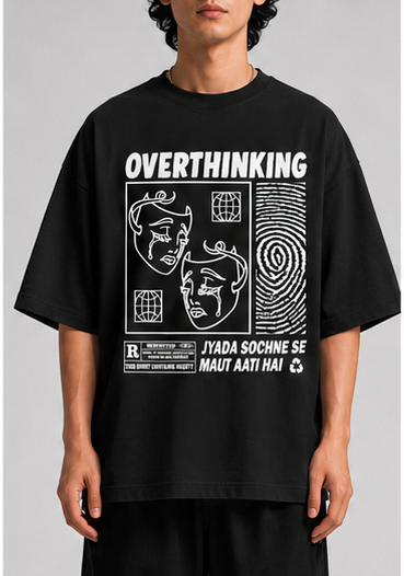 Overthinking Unisex Oversized Standard T-Shirt for man & women