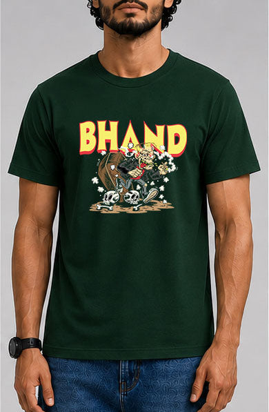 BHAND Male Round Neck Half Sleeve T-Shirt