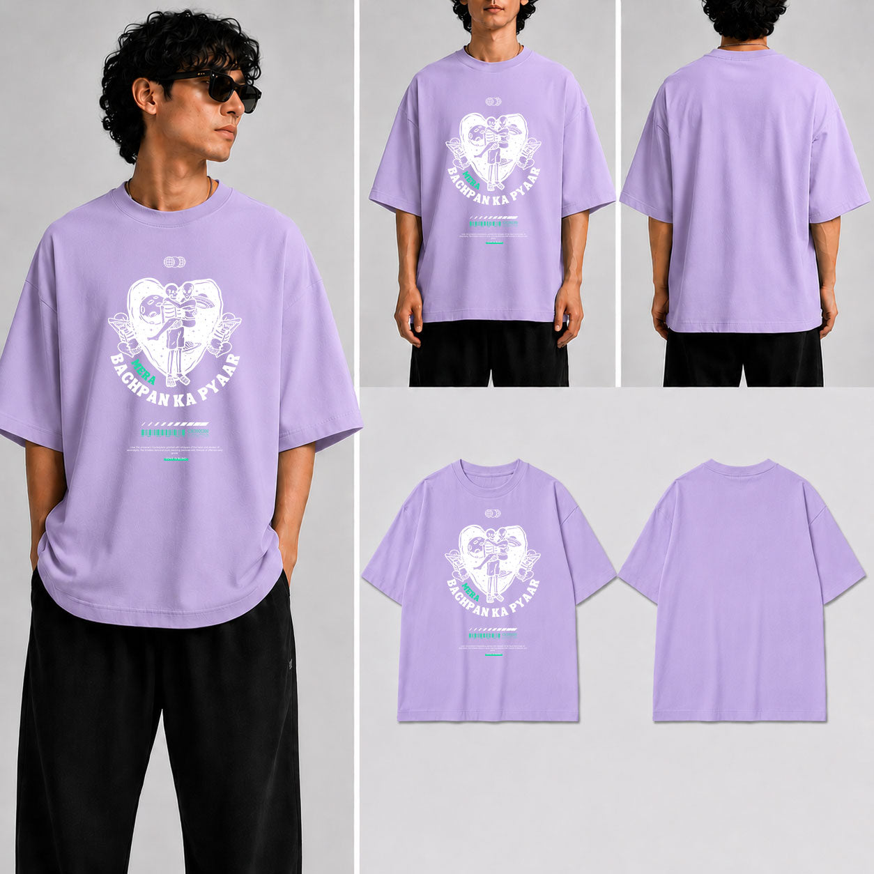 Bachpan Ka Pyar Unisex Oversized Standard T-Shirt for man & women