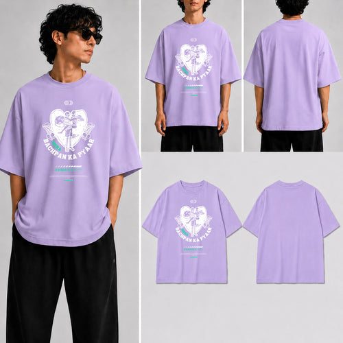 Bachpan Ka Pyar Unisex Oversized Standard T-Shirt for man & women