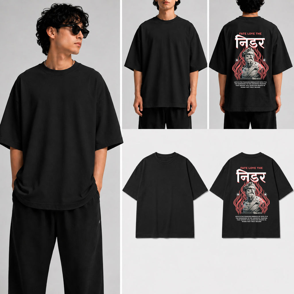 NIdar Unisex Oversized Standard T-Shirt for man & women