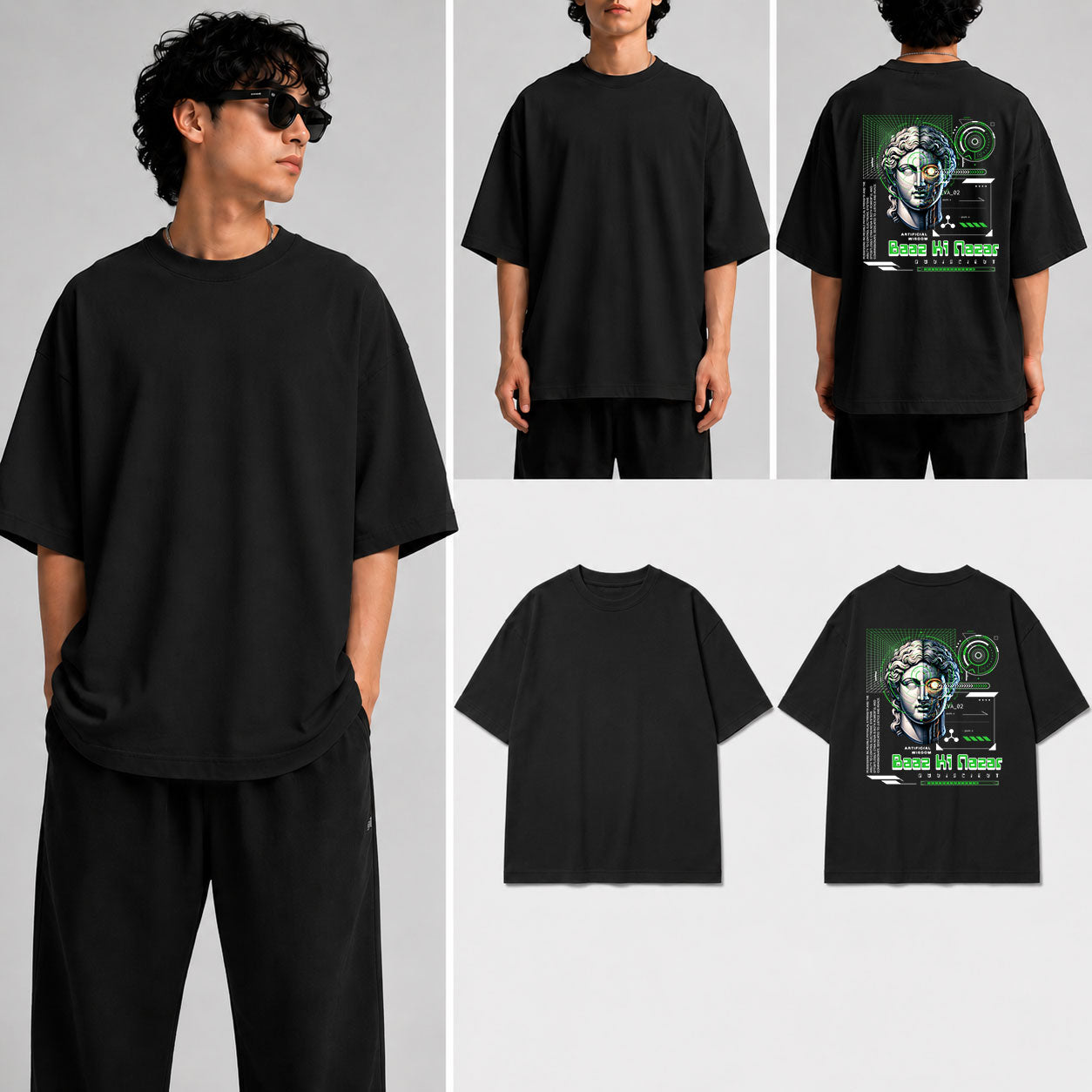 Baaz Ki Nazar Unisex Oversized Standard T-Shirt for man & women
