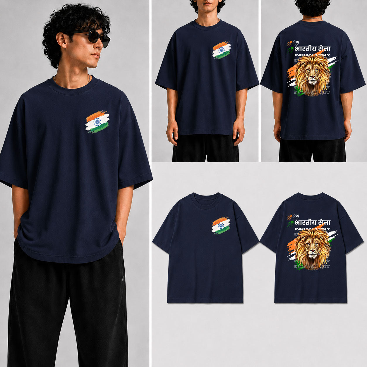 Bharatiya Sena Unisex Oversized Standard T-Shirt for man & women