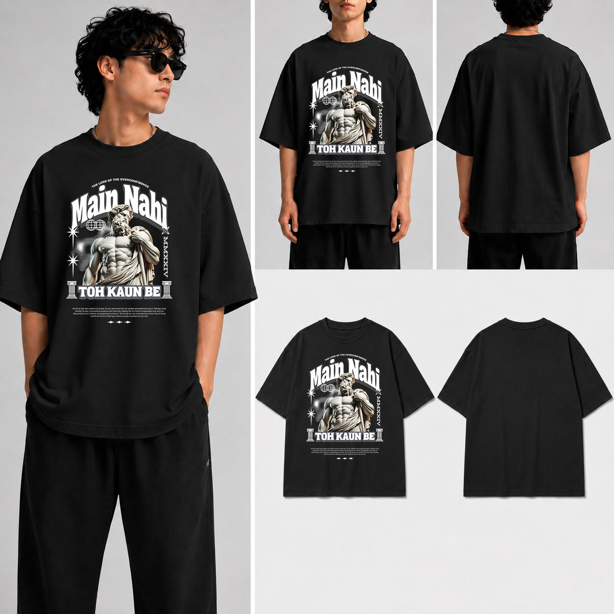 Main Nahi Toh Kaun Be Unisex Oversized Standard T-Shirt for man & women