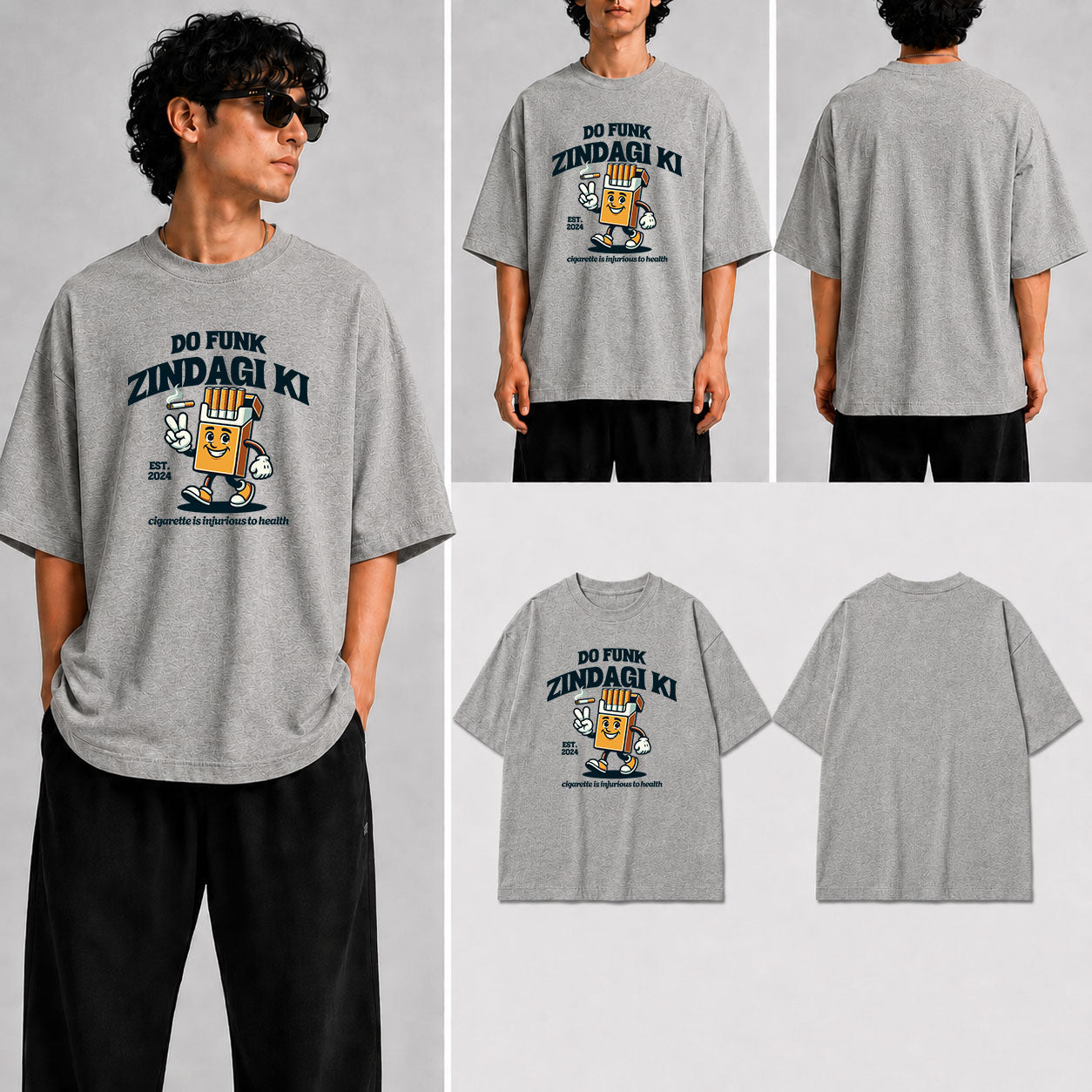 DO FUNK ZINDAGI KI Unisex Oversized Standard T-Shirt for man & women