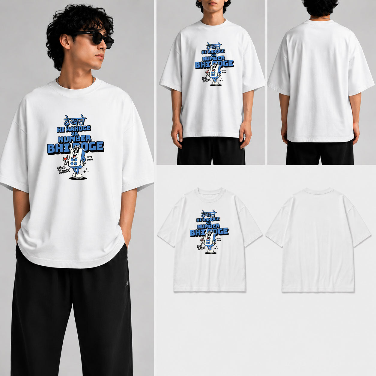 DEKHTE HI RAHOGE Unisex Oversized Standard T-Shirt for man & women