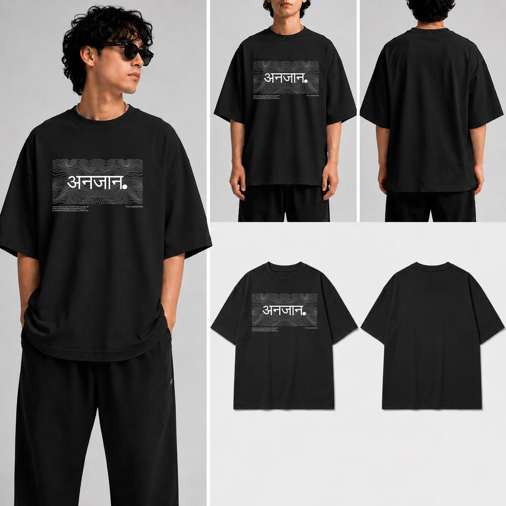 Anjaan Unisex Oversized Standard T-Shirt for man & women