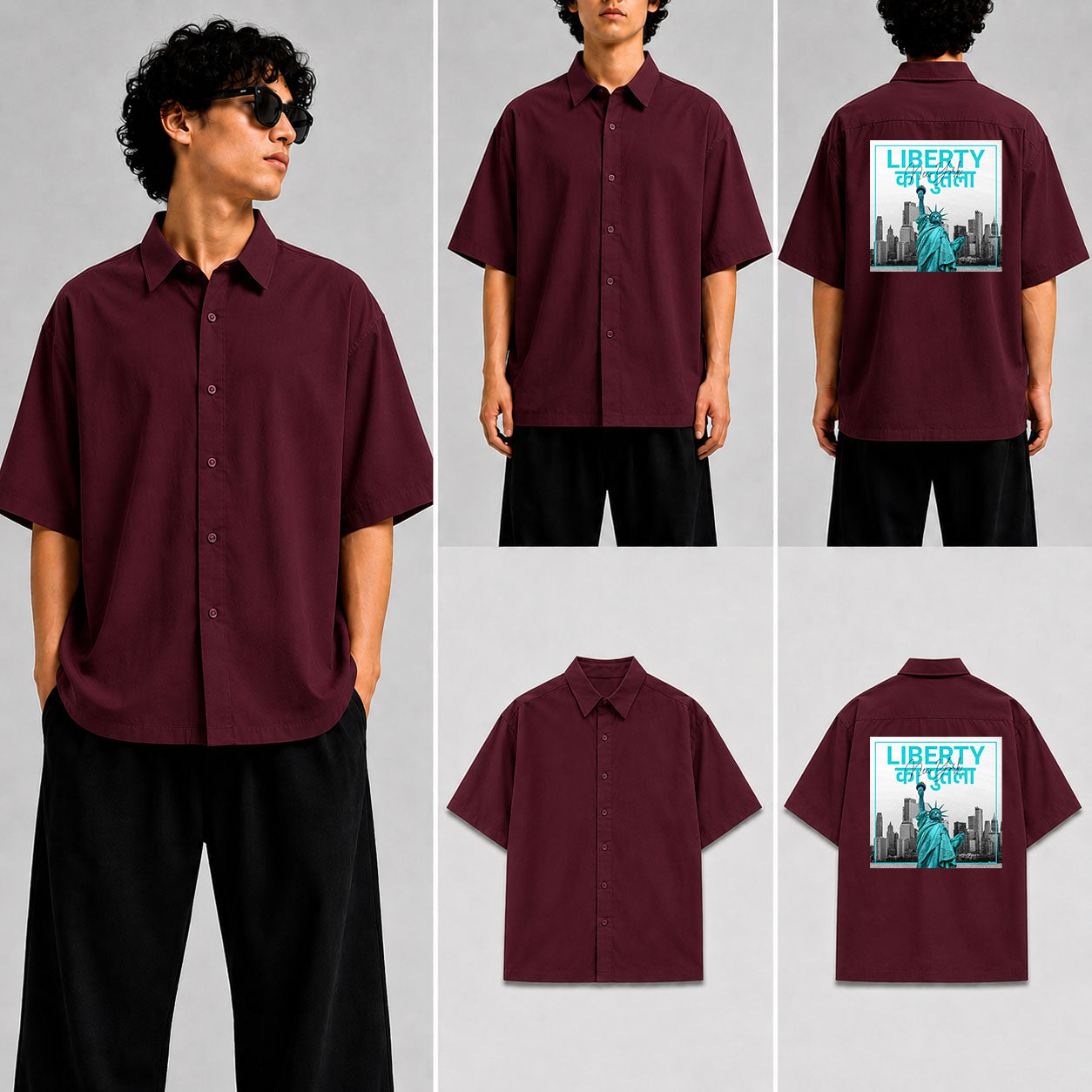 LIBERTY KA PUTLA Unisex Oversized Shirt for man & women