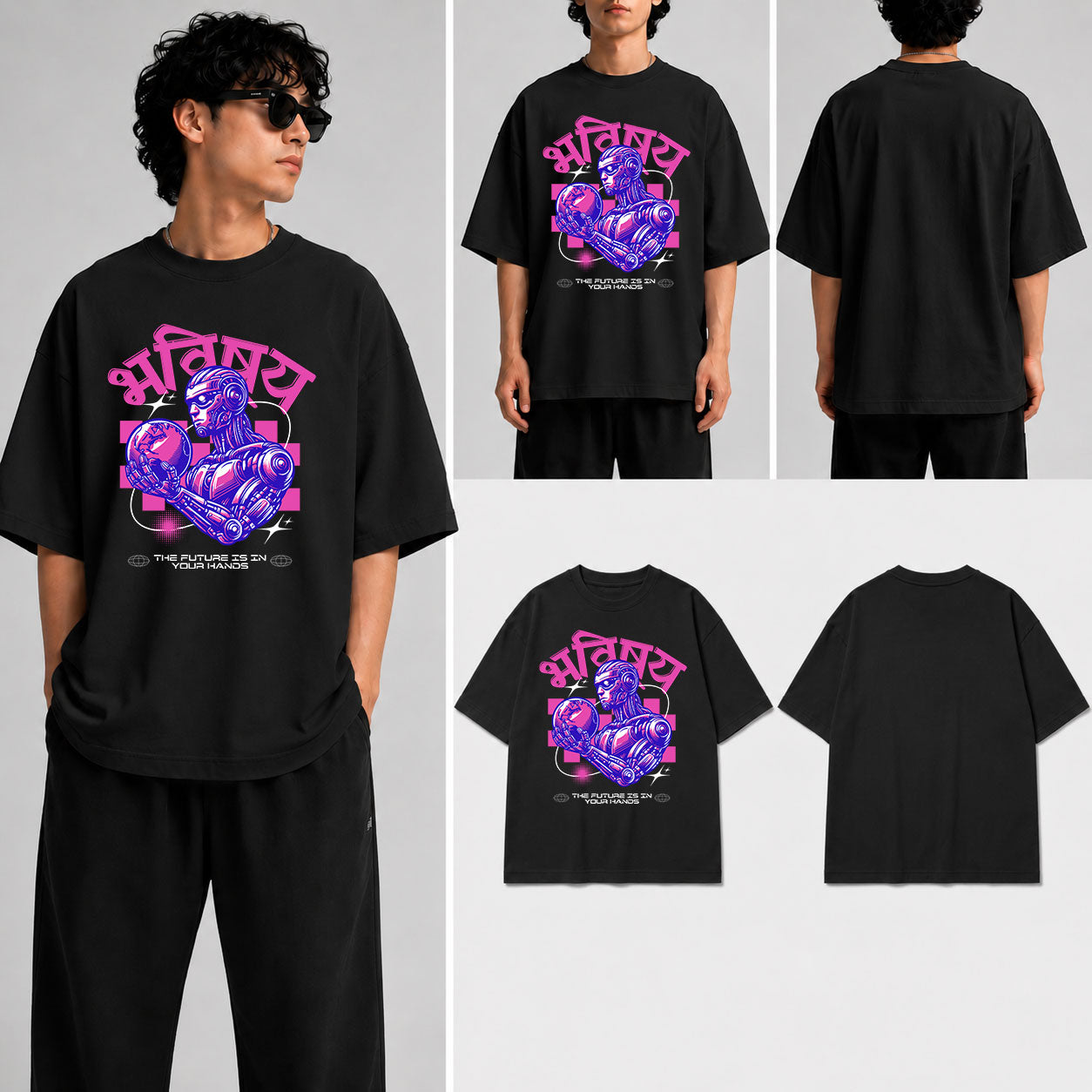 BHABISHYA Unisex Oversized Standard T-Shirt for man & women