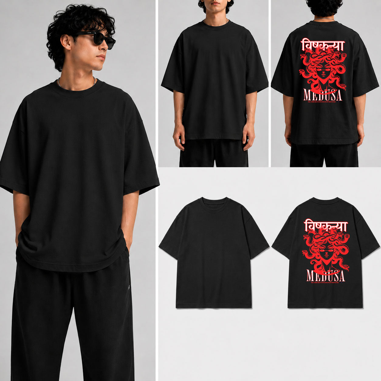 BISHKANNYA MEDUSA Unisex Oversized Standard T-Shirt for man & women