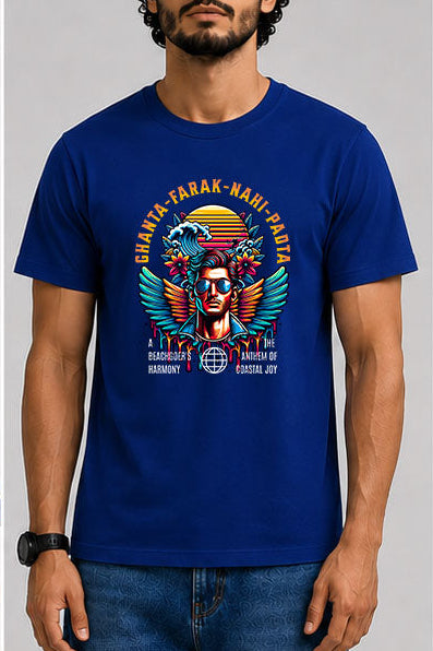 GHANTA FARAK NAHI PADTA Male Round Neck Half Sleeve T-Shirt