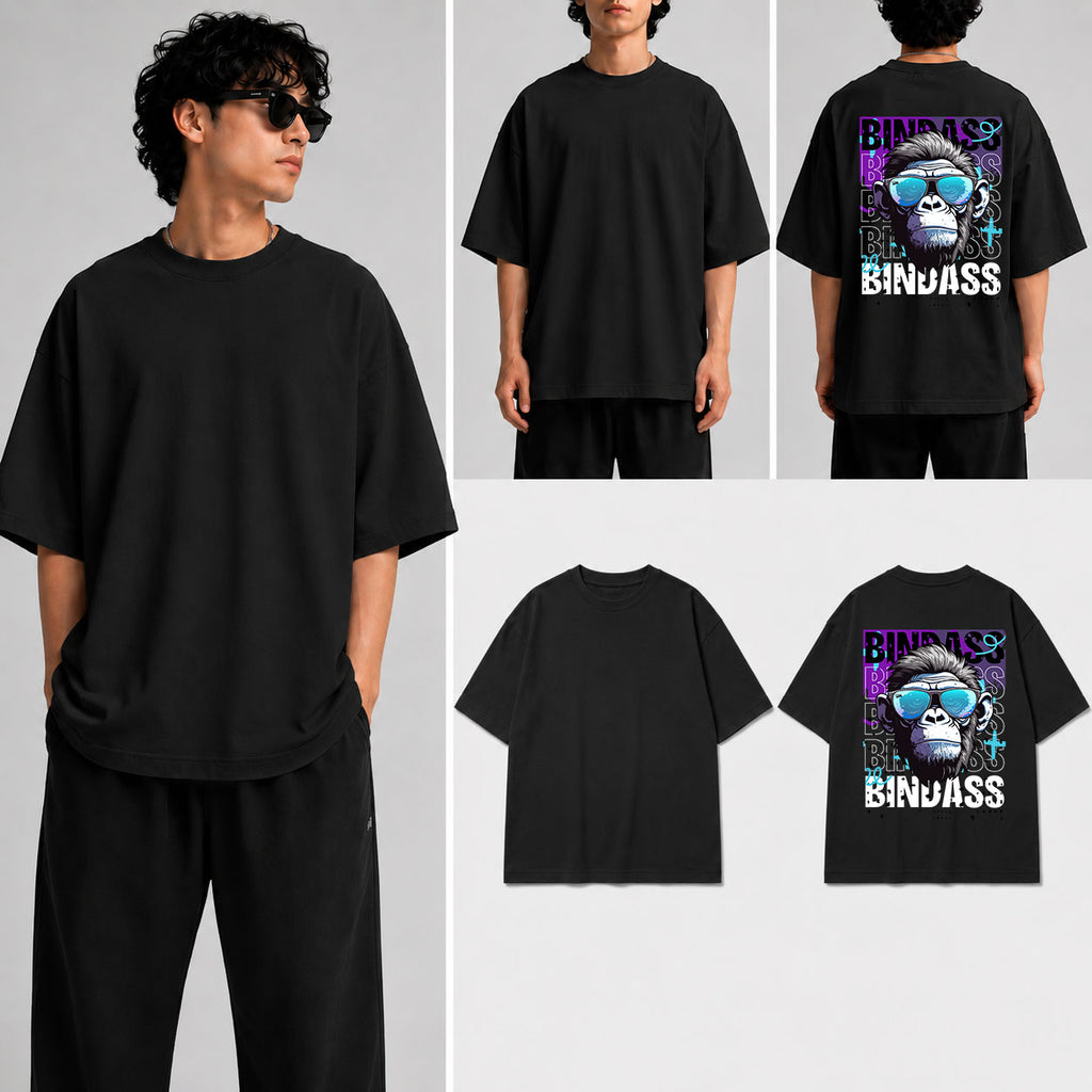 Bindass Unisex Oversized Standard T-Shirt for man & women
