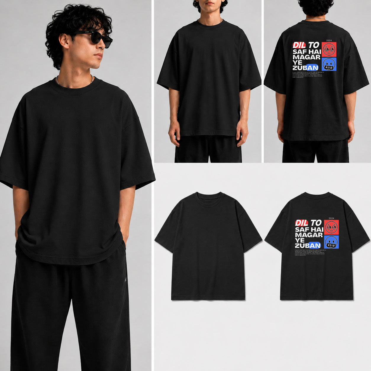 DIL TO SAF HAI Unisex Oversized Standard T-Shirt for man & women