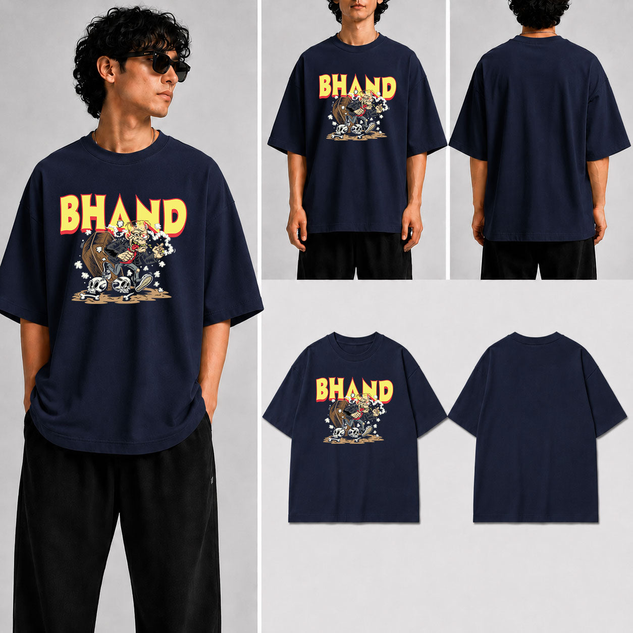 BHAND Unisex Oversized Standard T-Shirt for man & women