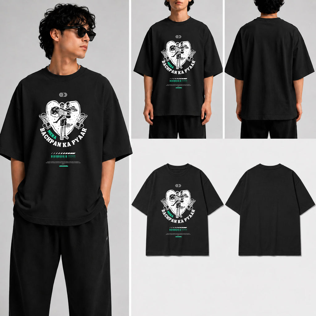 Bachpan Ka Pyar Unisex Oversized Standard T-Shirt for man & women