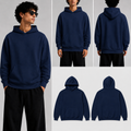 Plain Navy Unisex Hoodie for man & women