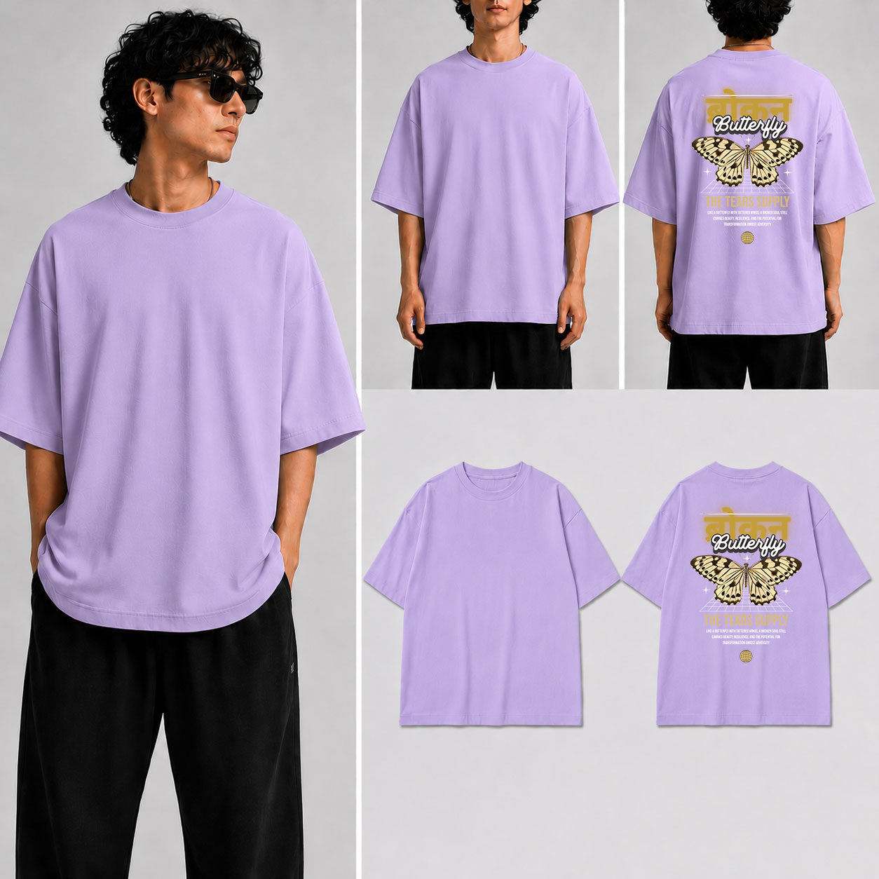 Broken Butterfly Unisex Oversized Standard T-Shirt for man & women