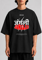 JUNGLEE Unisex Oversized Standard T-Shirt for man & women