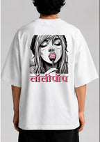 Girl with Lollipop Unisex Oversized Standard T-Shirt for man & women