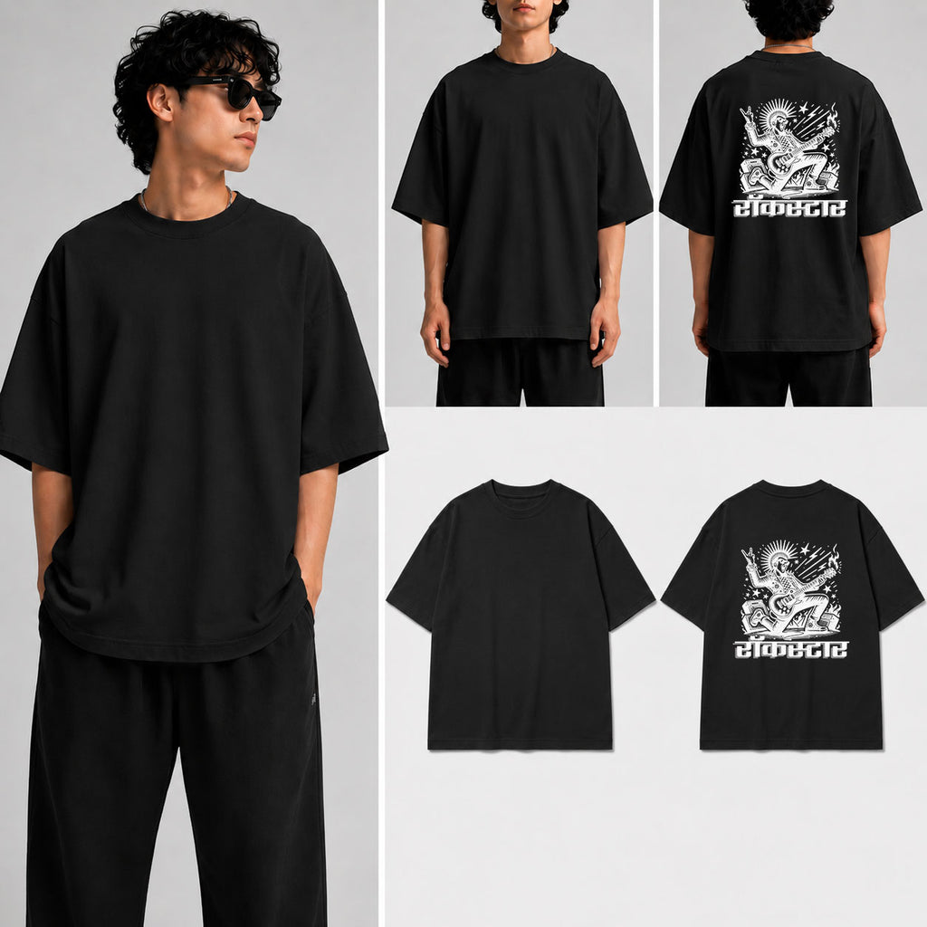 रॉकस्टार Unisex Oversized Standard T-Shirt for man & women