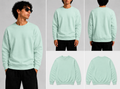 Plain Mint Unisex Sweatshirts for man & women