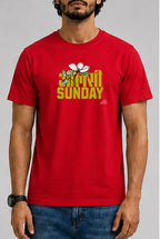 ALSHI SUNDAY Male Round Neck Half Sleeve T-Shirt
