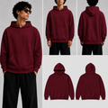 Plain Maroon Unisex Hoodie for man & women