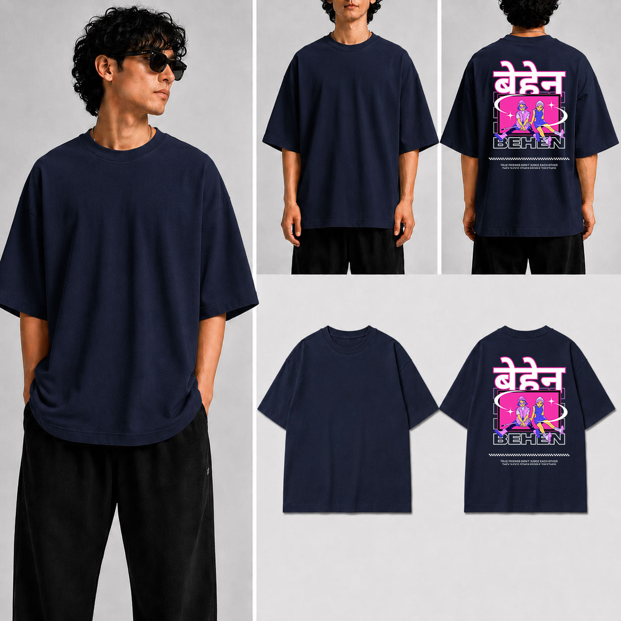 Behen Unisex Oversized Standard T-Shirt for man & women