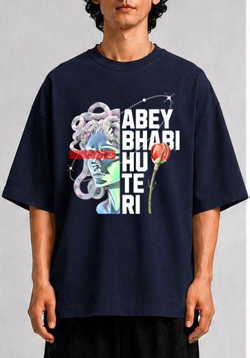 ABEY BHABI HU TERI Unisex Oversized Standard T-Shirt for man & women