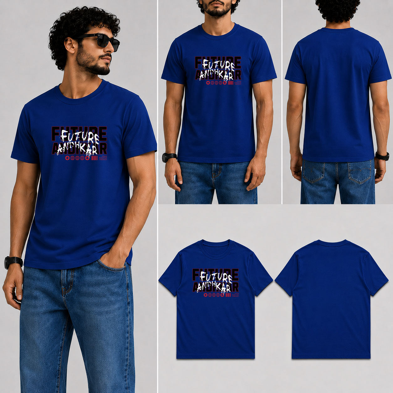 Future andhkar Male Round Neck Half Sleeve T-Shirt
