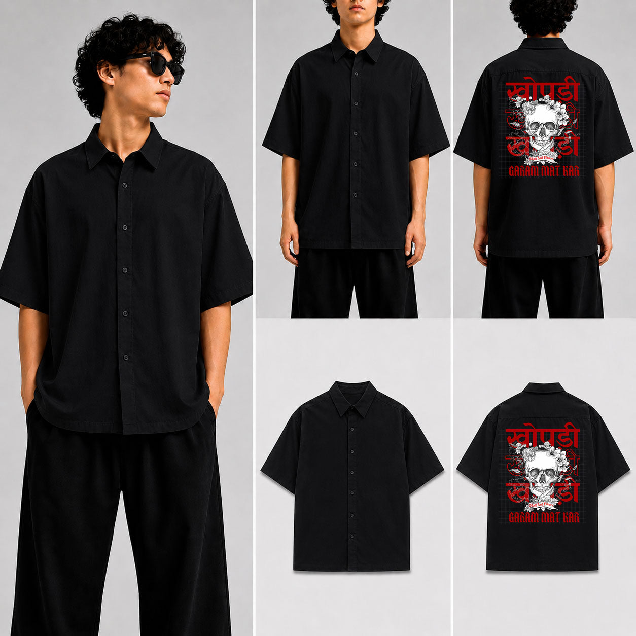 Khopri Garam Mat Kar Unisex Oversized Shirt for man & women
