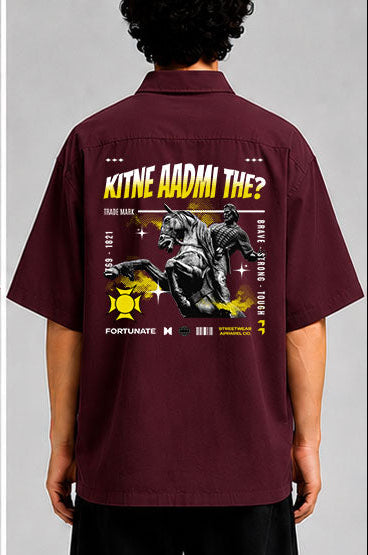 Kitne Aadmi The Unisex Oversized Shirt for man & women