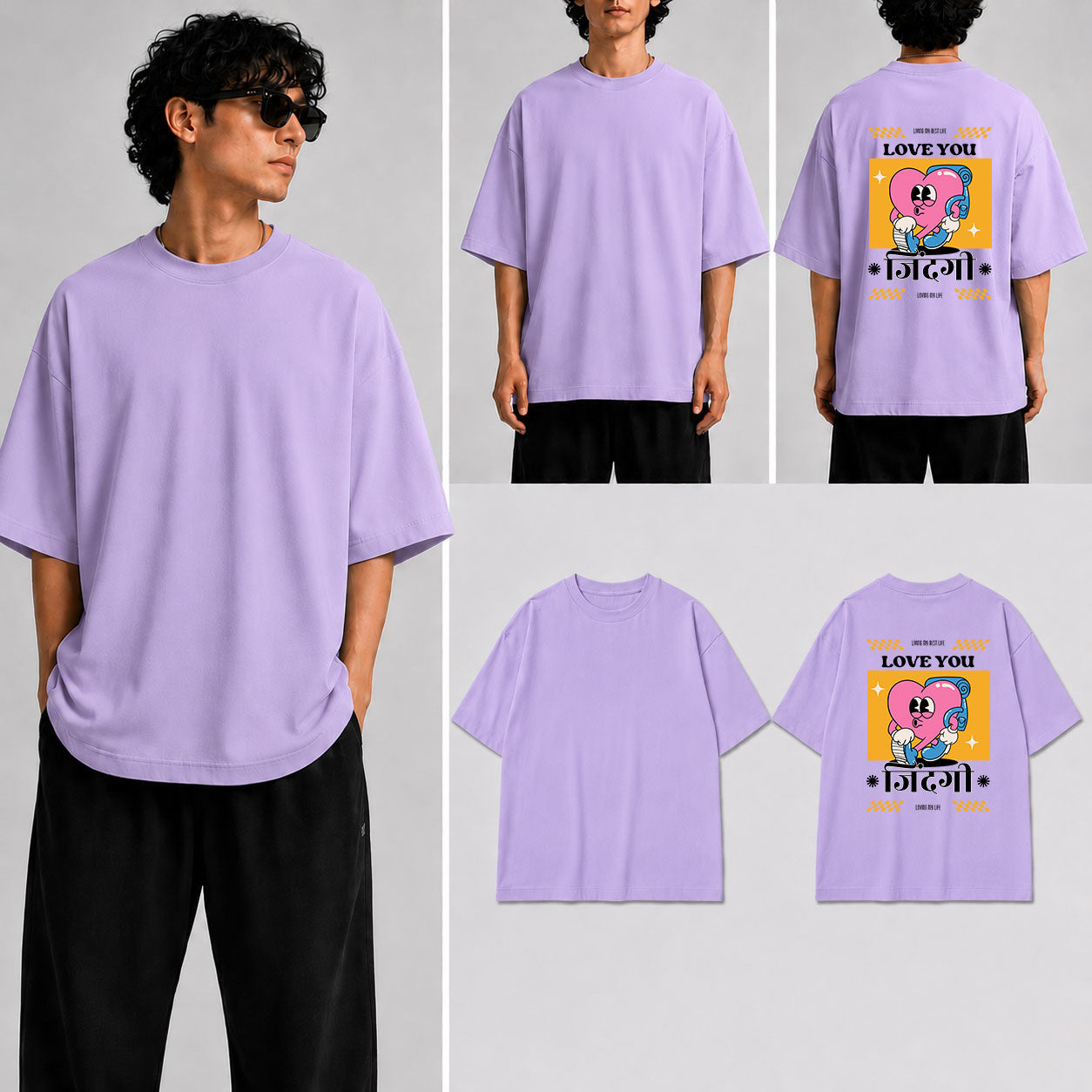 Love You Zindegi Unisex Oversized Standard T-Shirt for man & women