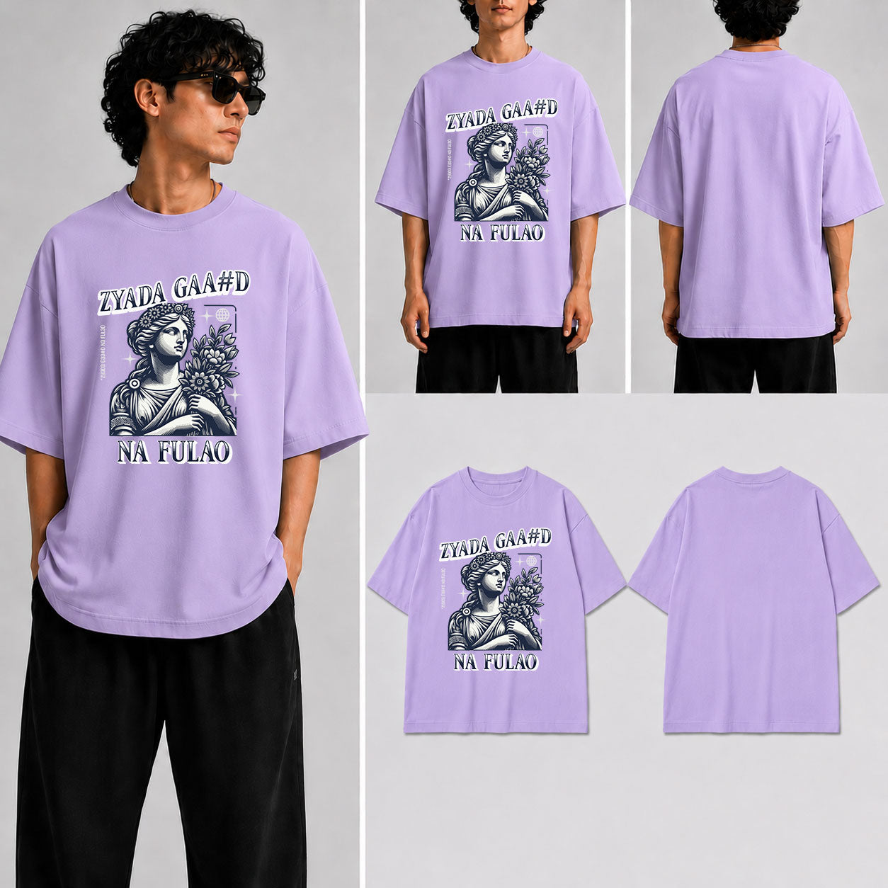 Zyada Gaa_d na fulao Unisex Oversized Standard T-Shirt for man & women