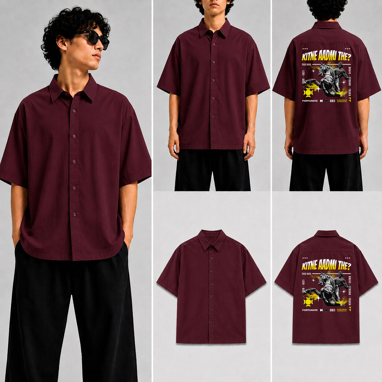 Kitne Aadmi The Unisex Oversized Shirt for man & women