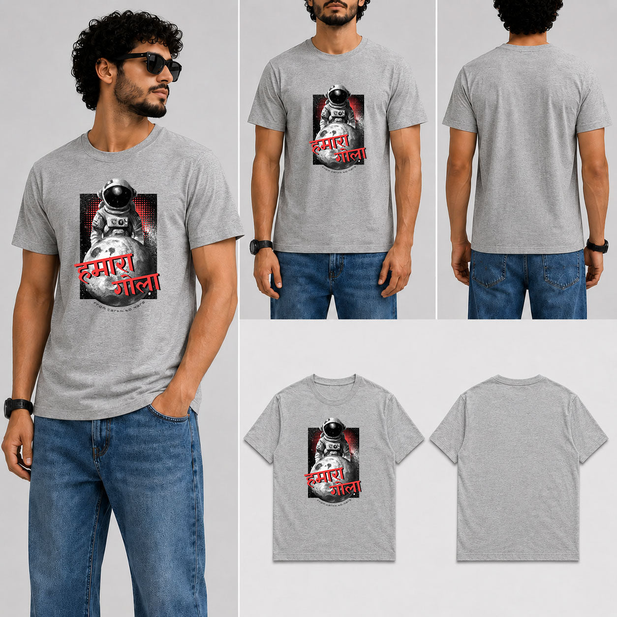 HAMARA GOLA Male Round Neck Half Sleeve T-Shirt