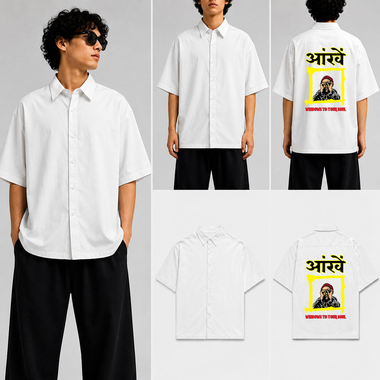 Aankhen Unisex Oversized Shirt for man & women