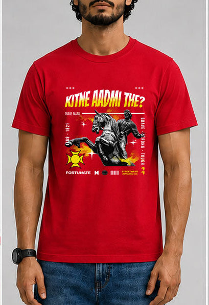 Kitne Aadmi The Male Round Neck Half Sleeve T-Shirt