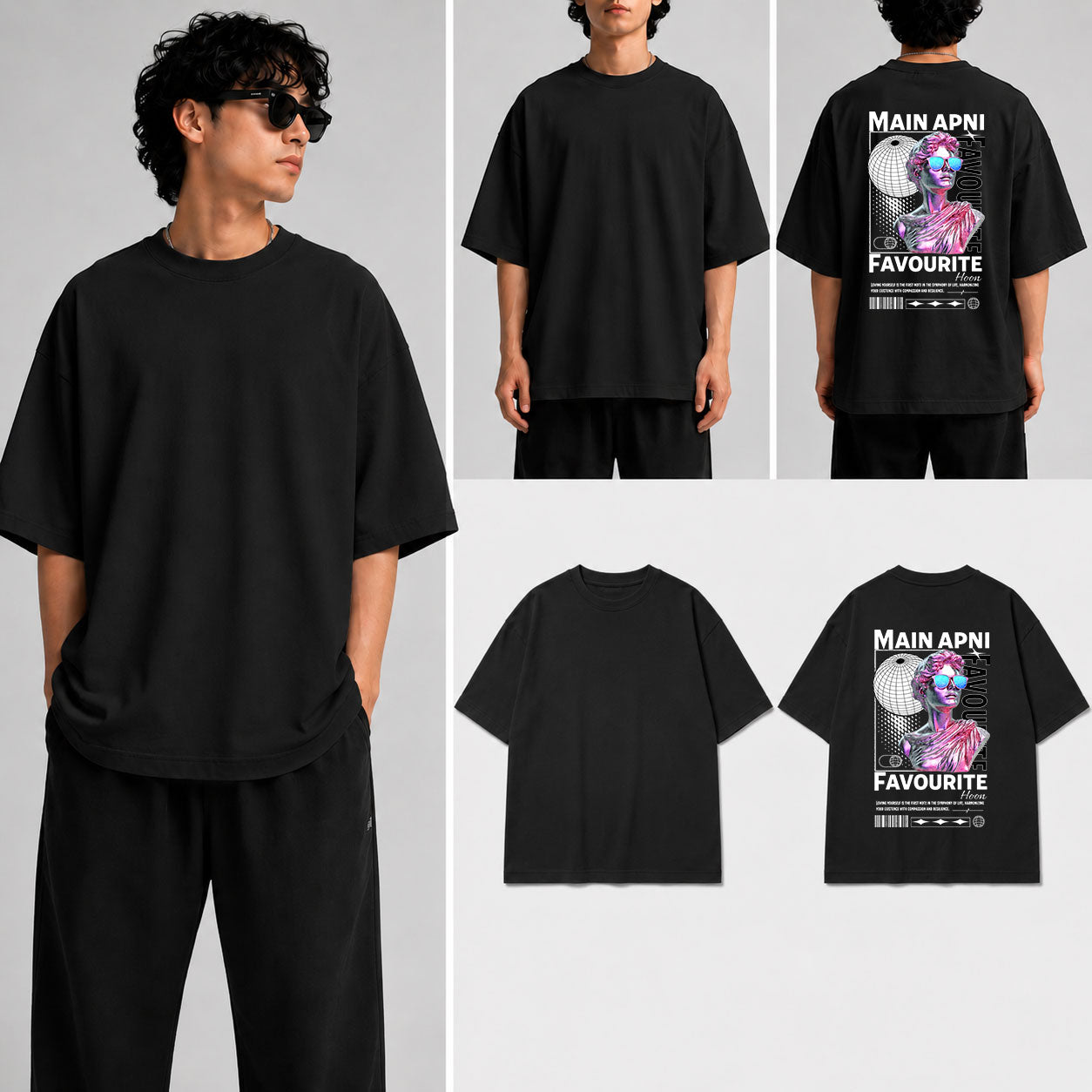 Main Apni Favourite Hoon Unisex Oversized Standard T-Shirt for man & women