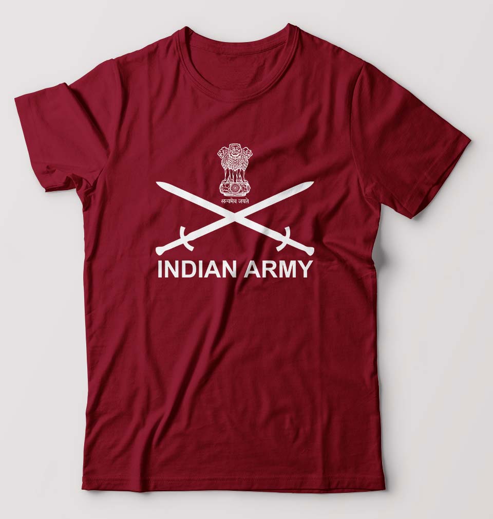 Indian Army Male Round Neck Half Sleeve T-Shirt