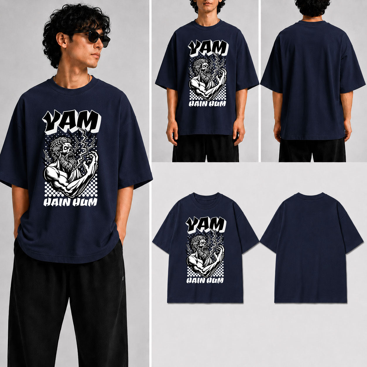 YAM HAIN HUM  Unisex Oversized Standard T-Shirt for man & women