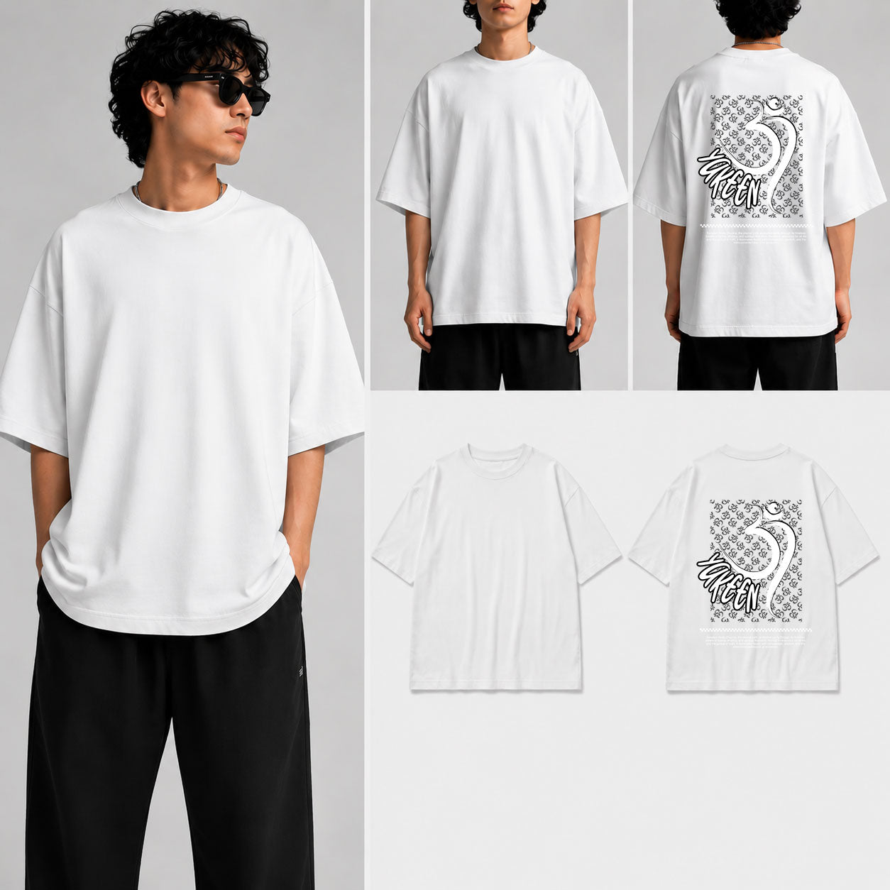 YAKEEN  Unisex Oversized Standard T-Shirt for man & women
