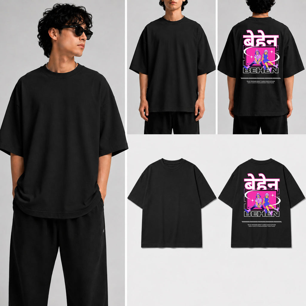 Behen Unisex Oversized Standard T-Shirt for man & women